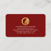 Stylish Startup Global Enterprise COO Visitekaartje (Achterkant)