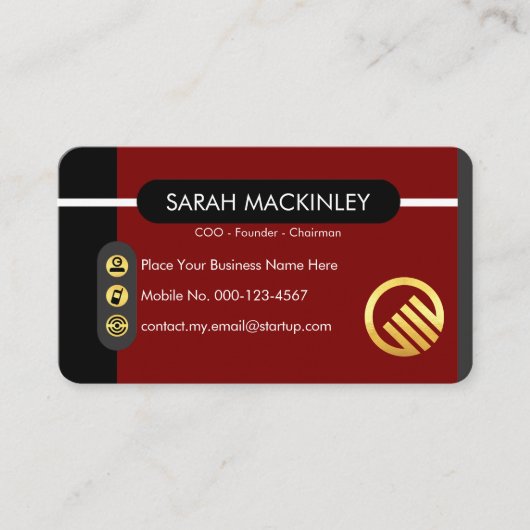 Stylish Startup Global Enterprise Visitekaartje (Voorkant)