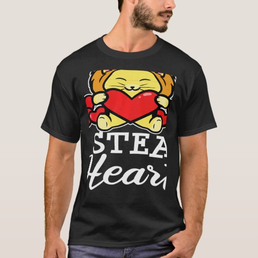 Stylish Statement Lion Heart Valentine's Day Love  T-shirt (Voorkant)