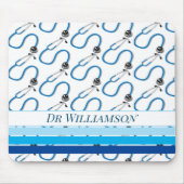 Stylish Stethoscoop Doctor en verpleegster Muismat (Voorkant)