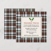 Stylish Stewart Dress Tartan Custom Holiday Party Kaart (Voorkant / Achterkant)