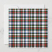 Stylish Stewart Dress Tartan Custom Holiday Party Kaart (Achterkant)