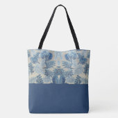 Stylish Stitched Floral Monogrammed Canvas tas (Achterkant)
