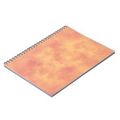 Stylish Storm cloud effect pattern Orange  Notitieboek (Linkerzijde)