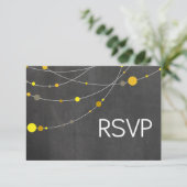 Stylish Strands RSVP krijtbord geel (Staand voorkant)
