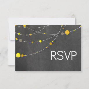 Stylish Strands RSVP krijtbord geel Kaartje