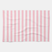 Stylish Striped White and Soft Pink Kitchen Towel Theedoek (Horizontaal)