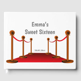 Stylish Sweet 16 Hollywood Red Carpet Birthday Gastenboek