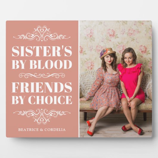 Stylish Sweet Sister's Foto Fotoplaat (Voorkant)