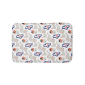Stylish Swirls and Curbs Abstract Pattern Badmat (Voorkant)