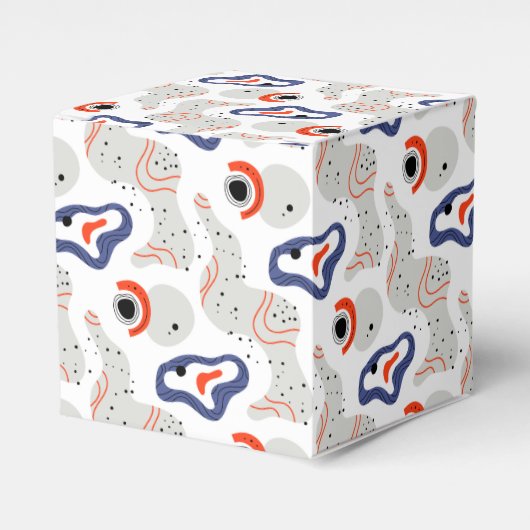 Stylish Swirls and Curbs Abstract Pattern Bedankdoosjes (Voorkant Zijde)