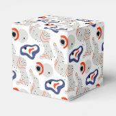 Stylish Swirls and Curbs Abstract Pattern Bedankdoosjes (Achterkant)