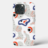 Stylish Swirls and Curbs Abstract Pattern Case-Mate iPhone Case (Achterkant)
