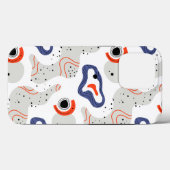 Stylish Swirls and Curbs Abstract Pattern Case-Mate iPhone Case (Achterkant (horizontaal))