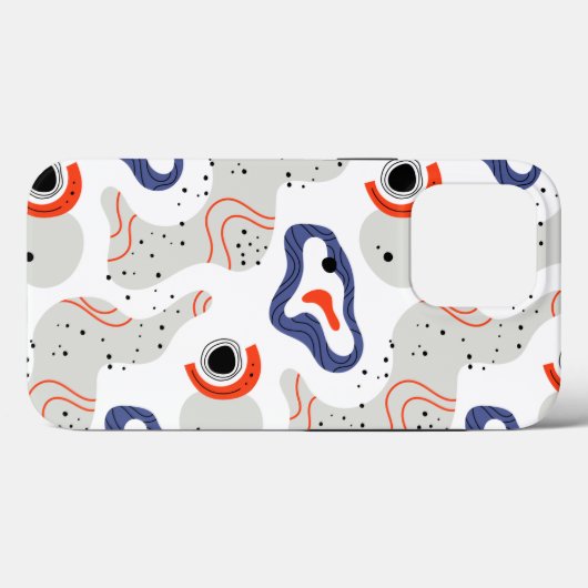 Stylish Swirls and Curbs Abstract Pattern Case-Mate iPhone Case (Achterkant (horizontaal))