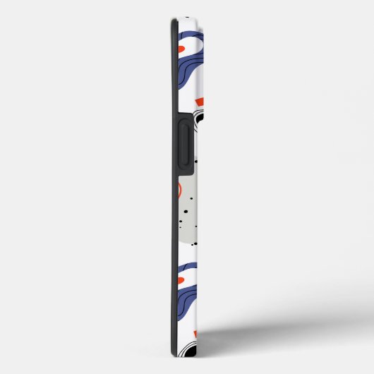 Stylish Swirls and Curbs Abstract Pattern Case-Mate iPhone Case (Achterkant / Rechts)