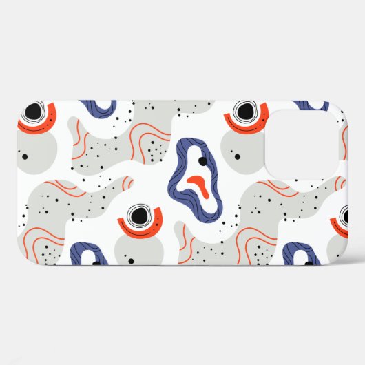 Stylish Swirls and Curbs Abstract Pattern Case-Mate iPhone Case (Achterkant (horizontaal))