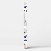 Stylish Swirls and Curbs Abstract Pattern Case-Mate iPhone Case (Achterkant / Links)