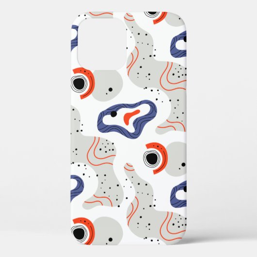 Stylish Swirls and Curbs Abstract Pattern Case-Mate iPhone Case (Achterkant)