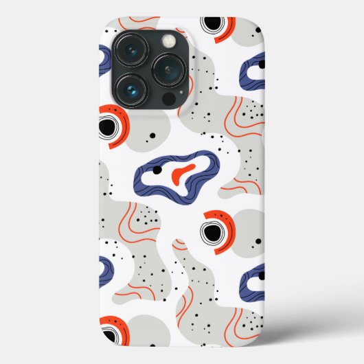Stylish Swirls and Curbs Abstract Pattern Case-Mate iPhone Case (Achterkant)
