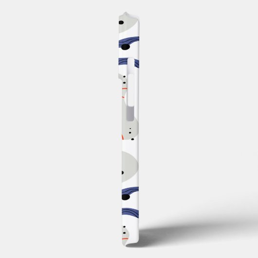 Stylish Swirls and Curbs Abstract Pattern Case-Mate iPhone Case (Achterkant / Links)