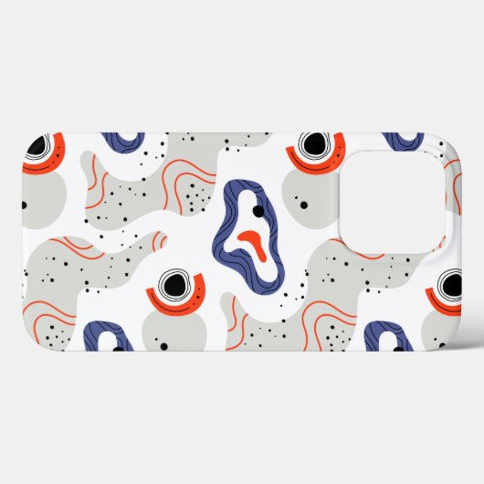 Stylish Swirls and Curbs Abstract Pattern Case-Mate iPhone Case (Achterkant (horizontaal))