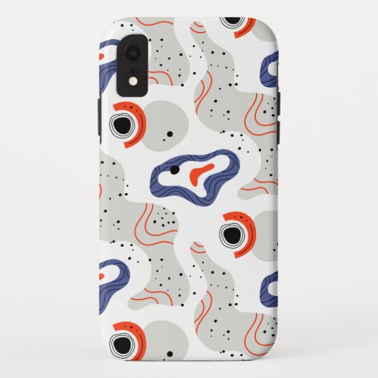 Stylish Swirls and Curbs Abstract Pattern Case-Mate iPhone Case (Achterkant)