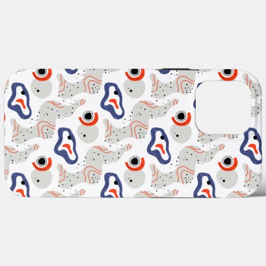 Stylish Swirls and Curbs Abstract Pattern Case-Mate iPhone Case (Achterkant (horizontaal))
