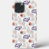 Stylish Swirls and Curbs Abstract Pattern Case-Mate iPhone Case (Achterkant)