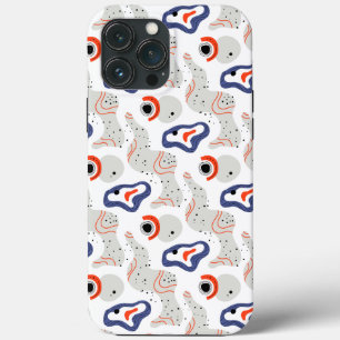 Stylish Swirls and Curbs Abstract Pattern Case-Mate iPhone Case
