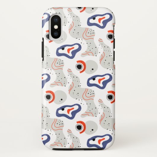 Stylish Swirls and Curbs Abstract Pattern Case-Mate iPhone Case (Achterkant)