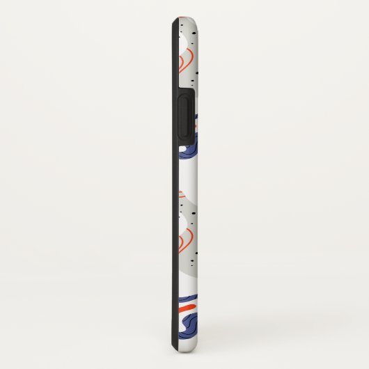 Stylish Swirls and Curbs Abstract Pattern Case-Mate iPhone Case (Achterkant/rechts)