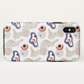 Stylish Swirls and Curbs Abstract Pattern Case-Mate iPhone Case (Achterkant (horizontaal))