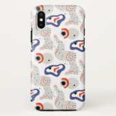 Stylish Swirls and Curbs Abstract Pattern Case-Mate iPhone Case (Achterkant)