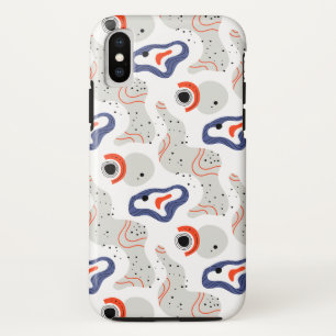 Stylish Swirls and Curbs Abstract Pattern Case-Mate iPhone Case