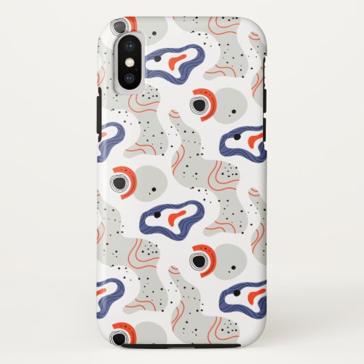 Stylish Swirls and Curbs Abstract Pattern Case-Mate iPhone Case (Achterkant)