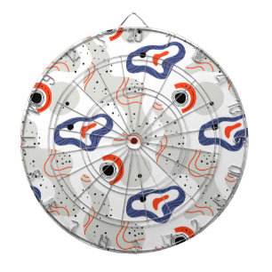 Stylish Swirls and Curbs Abstract Pattern Dartbord