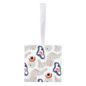 Stylish Swirls and Curbs Abstract Pattern Decoratie (Rechts)