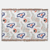 Stylish Swirls and Curbs Abstract Pattern Deken (Voorkant)