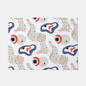 Stylish Swirls and Curbs Abstract Pattern Deurmat (Voorkant)