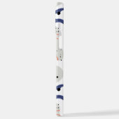 Stylish Swirls and Curbs Abstract Pattern iPhone Hoesje (Linkerkant)