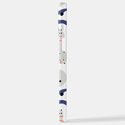 Stylish Swirls and Curbs Abstract Pattern iPhone Hoesje (Linkerkant)