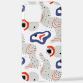 Stylish Swirls and Curbs Abstract Pattern iPhone Hoesje (Achterkant)