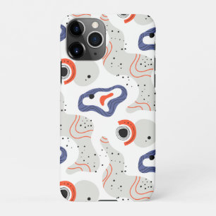 Stylish Swirls and Curbs Abstract Pattern iPhone 11Pro Hoesje