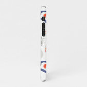 Stylish Swirls and Curbs Abstract Pattern iPhone Hoesje (Linkerkant)