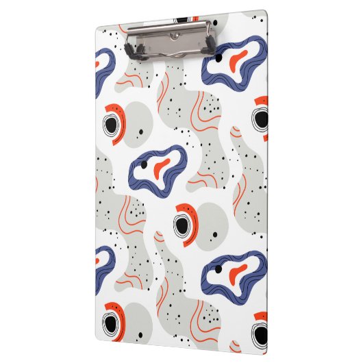 Stylish Swirls and Curbs Abstract Pattern Klembord (Links)