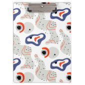 Stylish Swirls and Curbs Abstract Pattern Klembord (Voorkant)