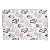 Stylish Swirls and Curbs Abstract Pattern Kussensloop (Voorkant)