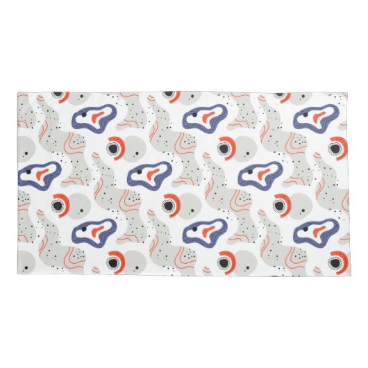 Stylish Swirls and Curbs Abstract Pattern Kussensloop (Achterkant)
