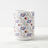 Stylish Swirls and Curbs Abstract Pattern Magische Mok (Midden)